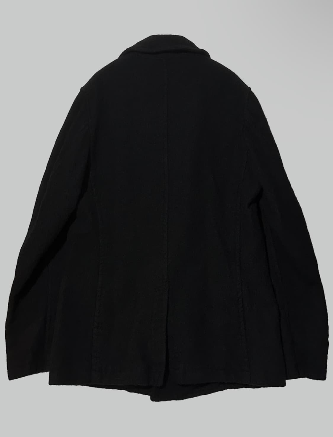 (예약)꼼데가르송 옴므 축융 울 피코트 블랙 L 상품이미지4