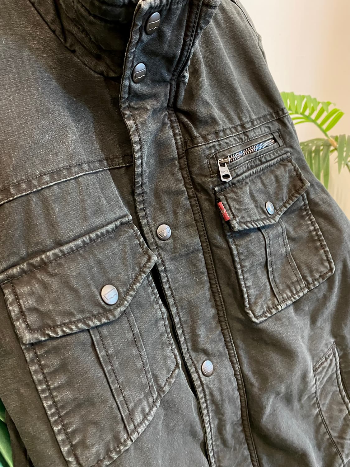 리바이스 블랙 누빔 워크 자켓(가먼트다잉) 상품이미지2