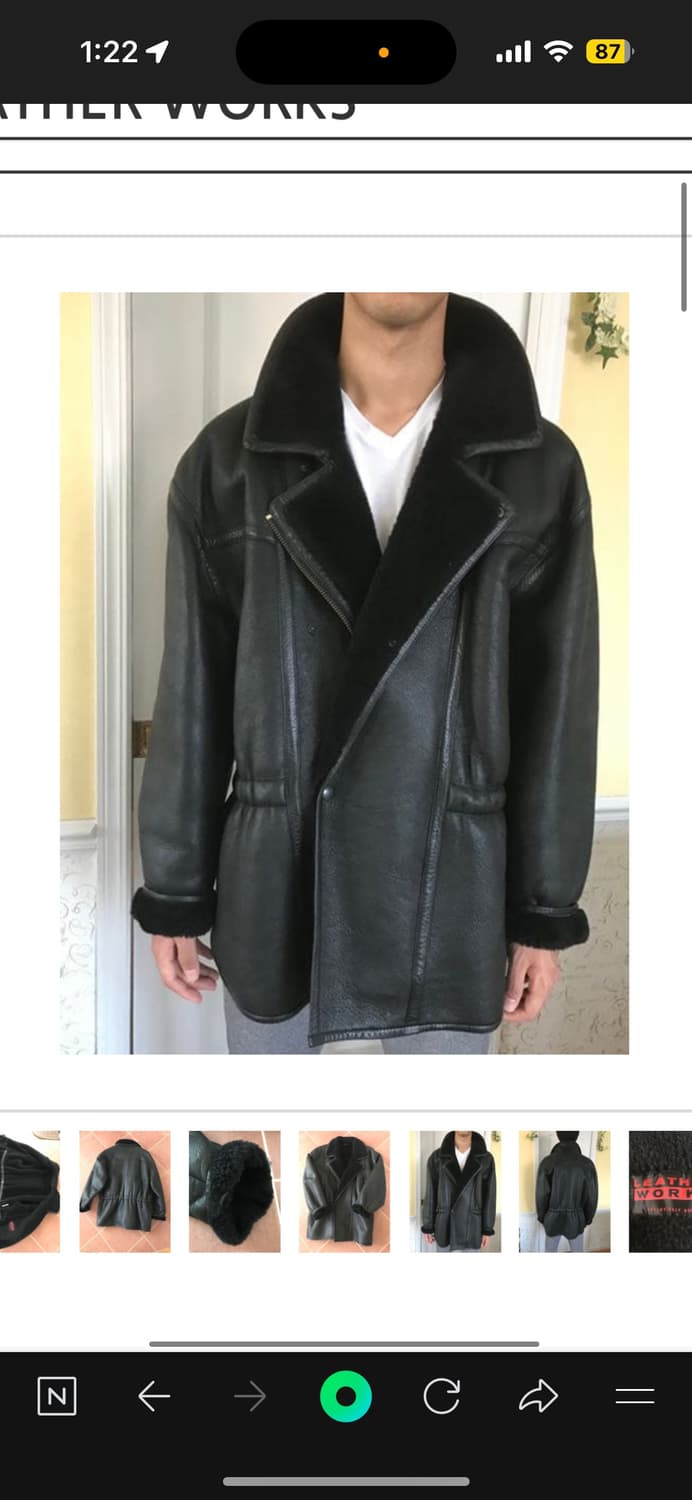 빔즈 레더무스탕 브라운 상품이미지9