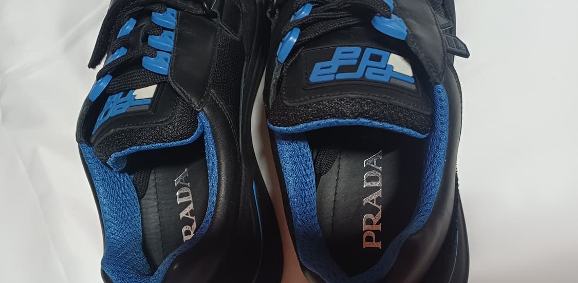 [새제품]265 프라다 운동화 스니커즈 신발 블랙 러너  상품이미지5