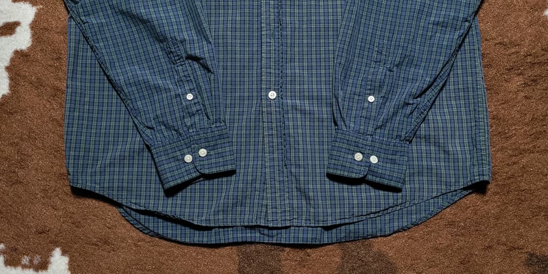 OLD GAP 남성용 그린 타탄체크 남방(L) 상품이미지5