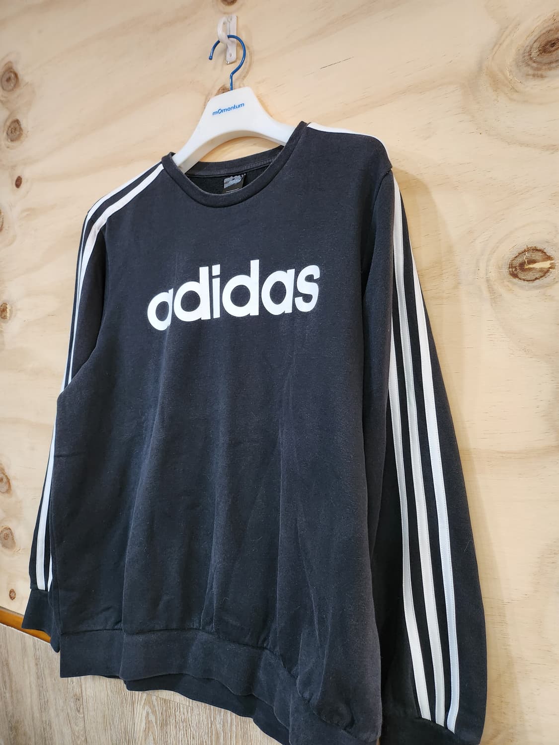 519) 아디다스 adidas 에센셜 3S 크루 기모 맨투맨 상품이미지3