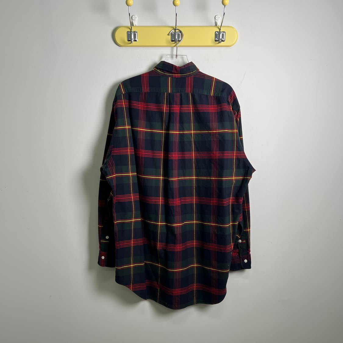 폴로 랄프로렌 체크 패턴 버튼다운 셔츠 M 상품이미지2