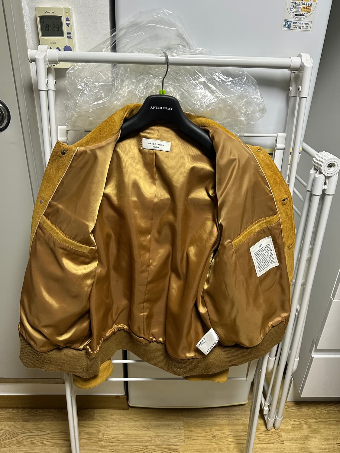 AFTER PRAY 스웨이드 자켓 카멜 M 상품이미지3