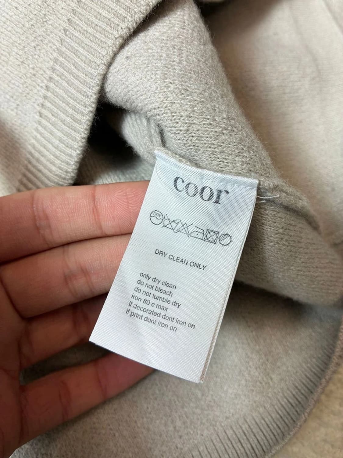 쿠어 Coor 탑필 울 라운드 니트 PN7010 상품이미지6