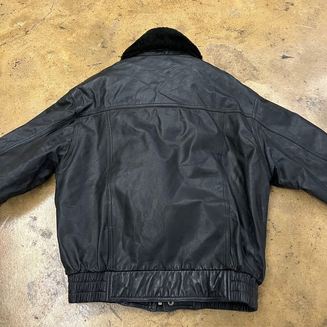 [정품/M] Victory 빅토리 빈티지 가죽 레더 자켓 b17 상품이미지4