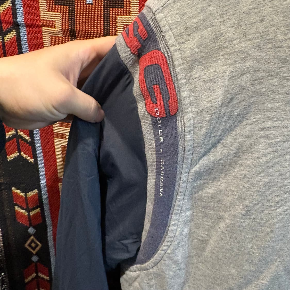 00s 돌체엔가바나 빈티지 백로고 봄버 자켓 상품이미지5