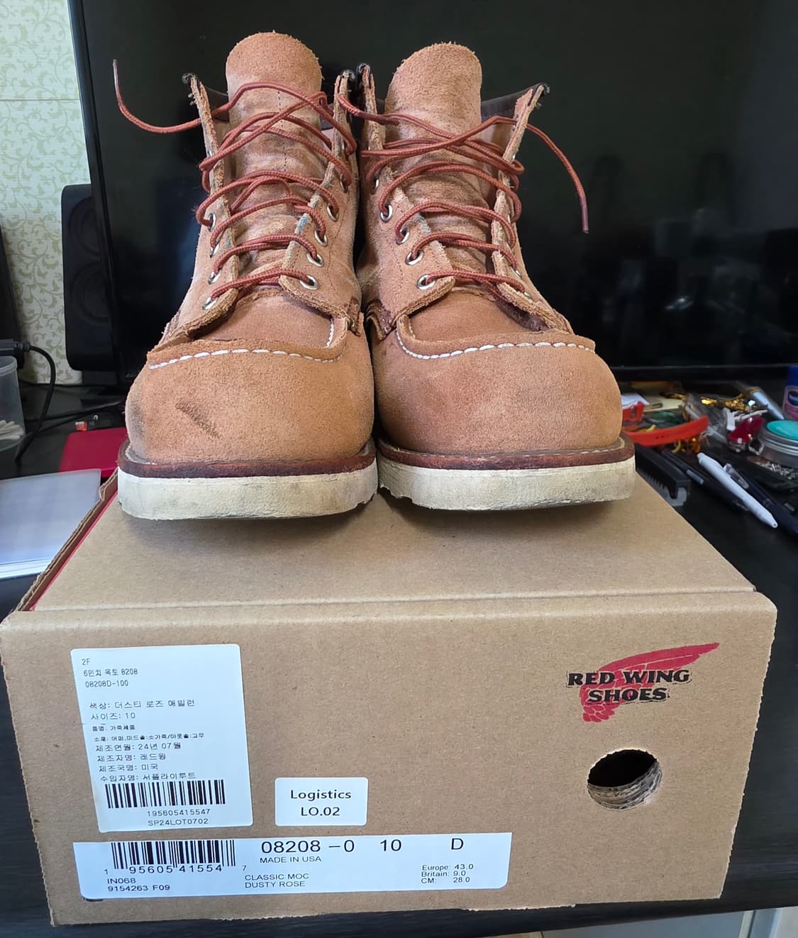 레드윙 목토  8208 더스티 로즈 애빌런  280mm 상품이미지1