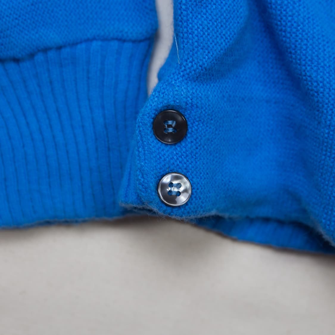 70s 버진 올른 아크릴 가디건 블루 상품이미지3