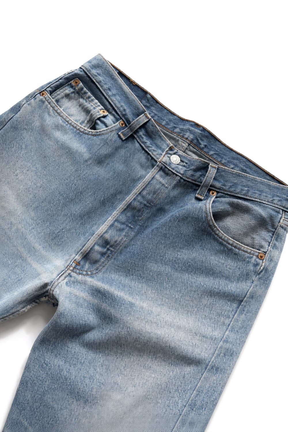 90s 리바이스 501 워싱 데님 34" MADE IN USA 상품이미지3