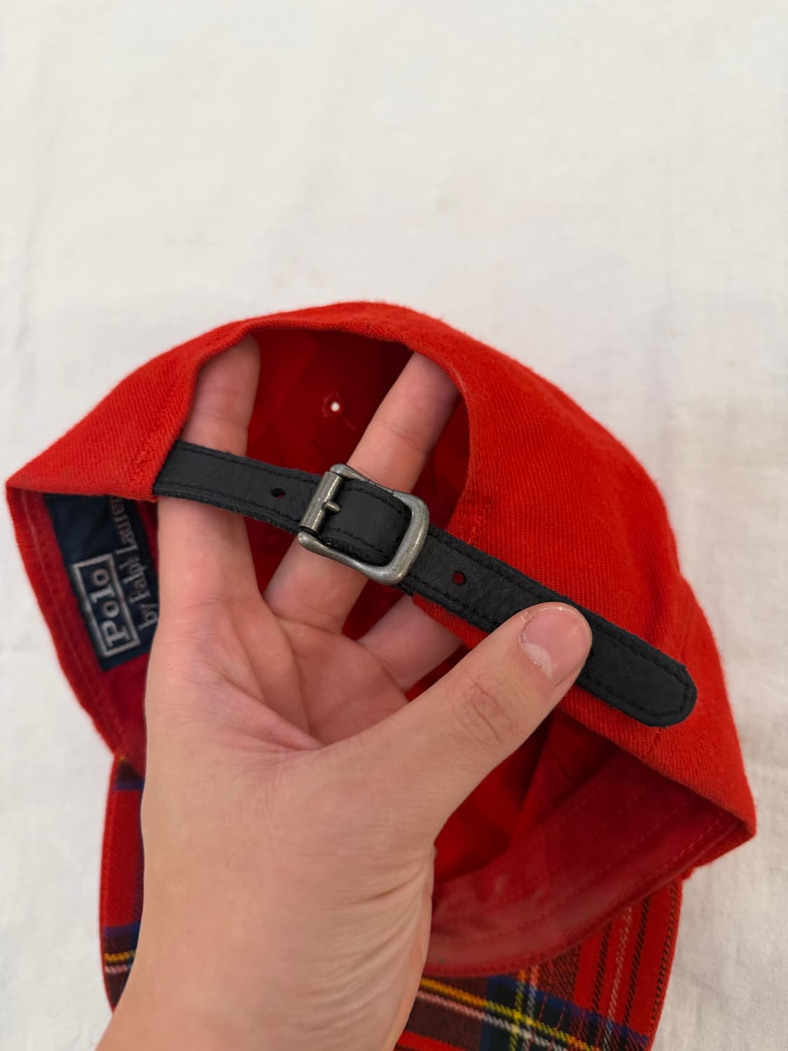 폴로 랄프로렌 크레스트 6패널 체크 볼캡 상품이미지3