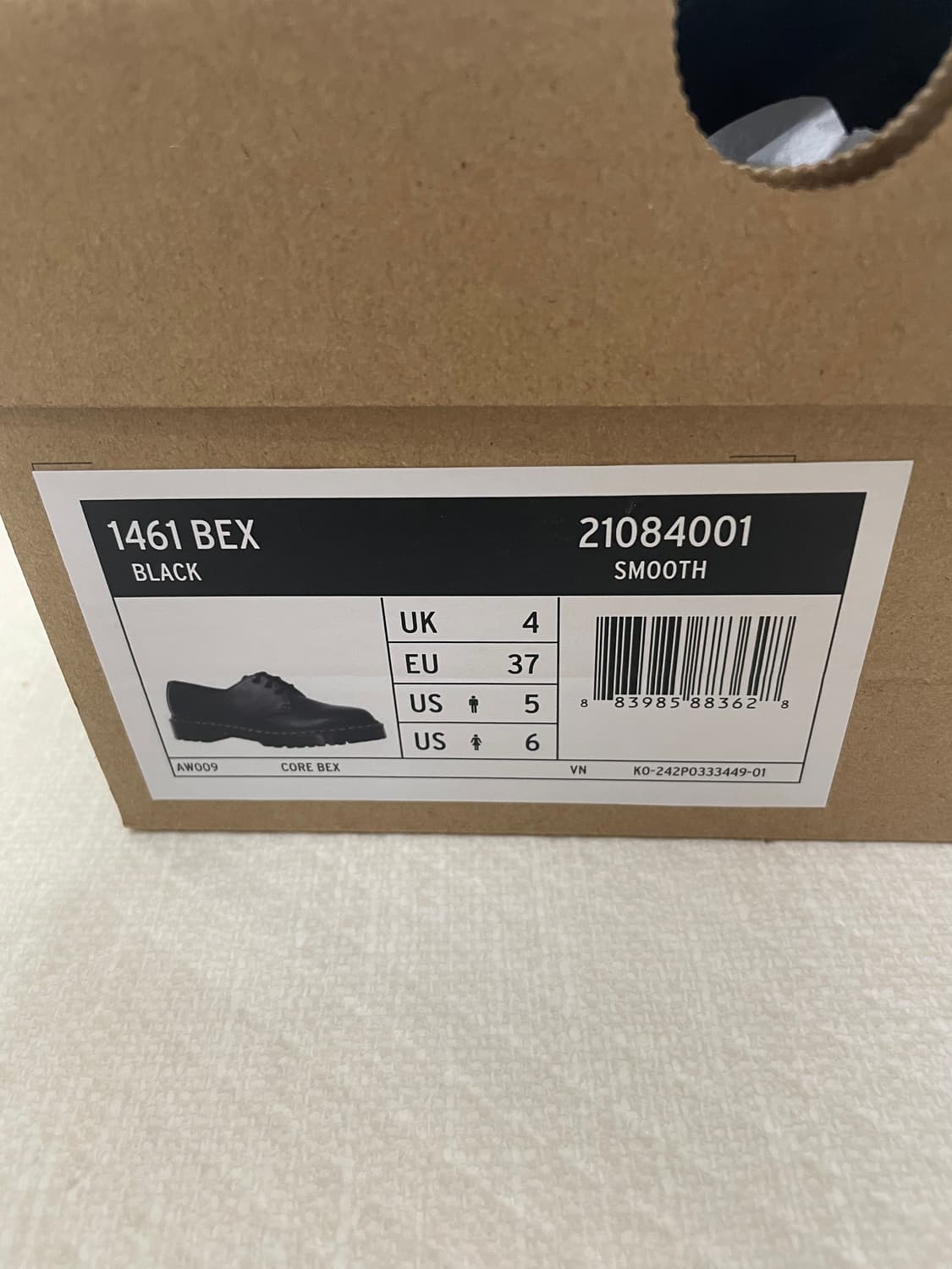 닥터마틴 1461 벡스 블랙 스무스 230mm 상품이미지5