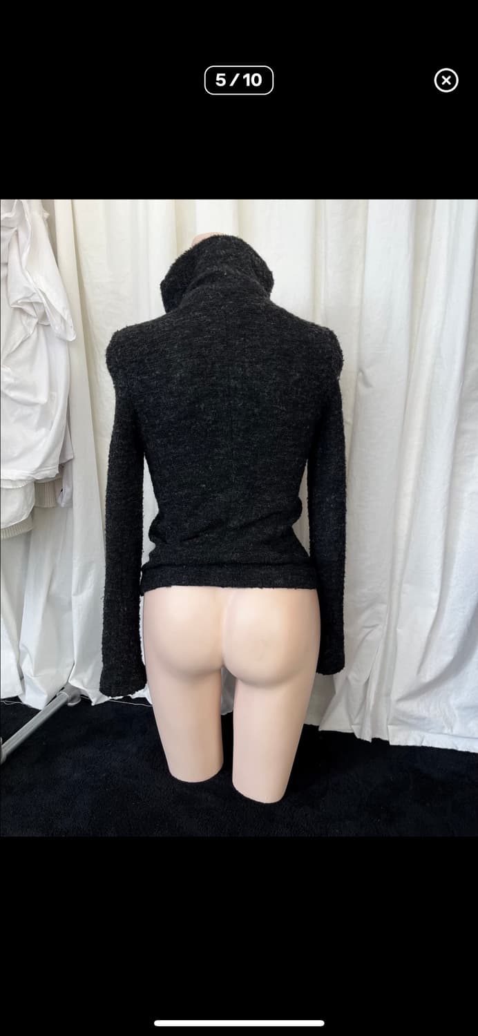 IRO 하이넥 드레이프 울 니트집업 상품이미지3