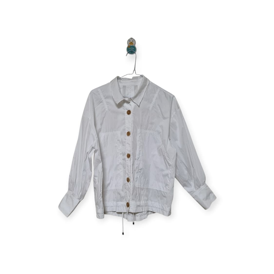 THE AtG 우드 버튼 화이트 자켓/프리사이즈 66추천 상품이미지1