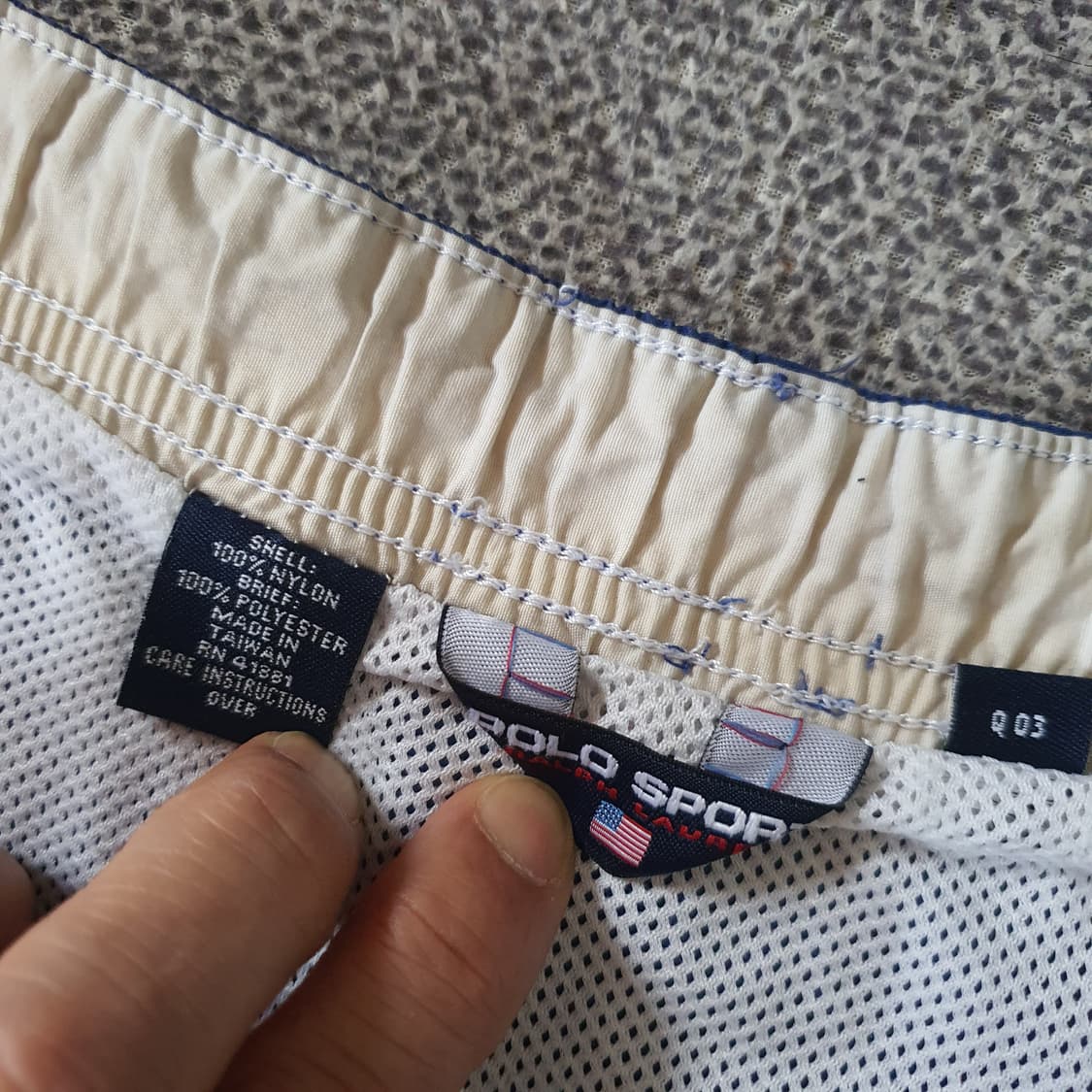 90s 폴로 스포츠 네이비색 스윔 쇼츠 상품이미지5