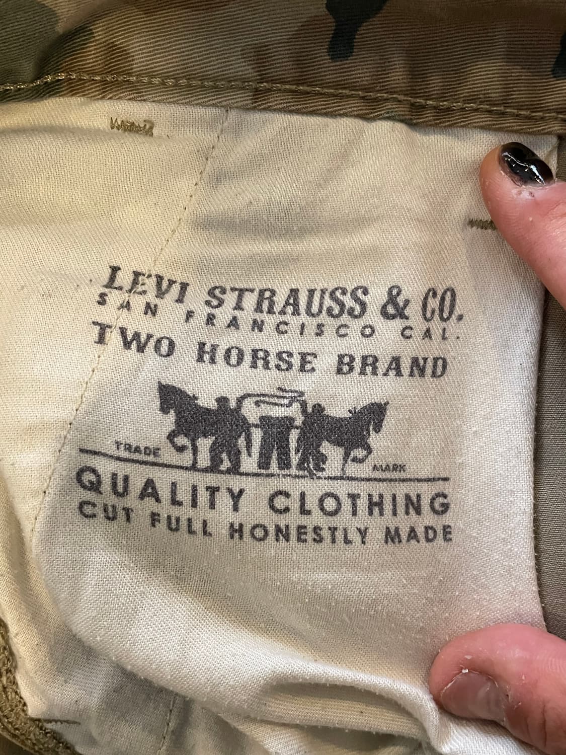 리바이스 카모 카고 반바지 화이트탭 상품이미지5