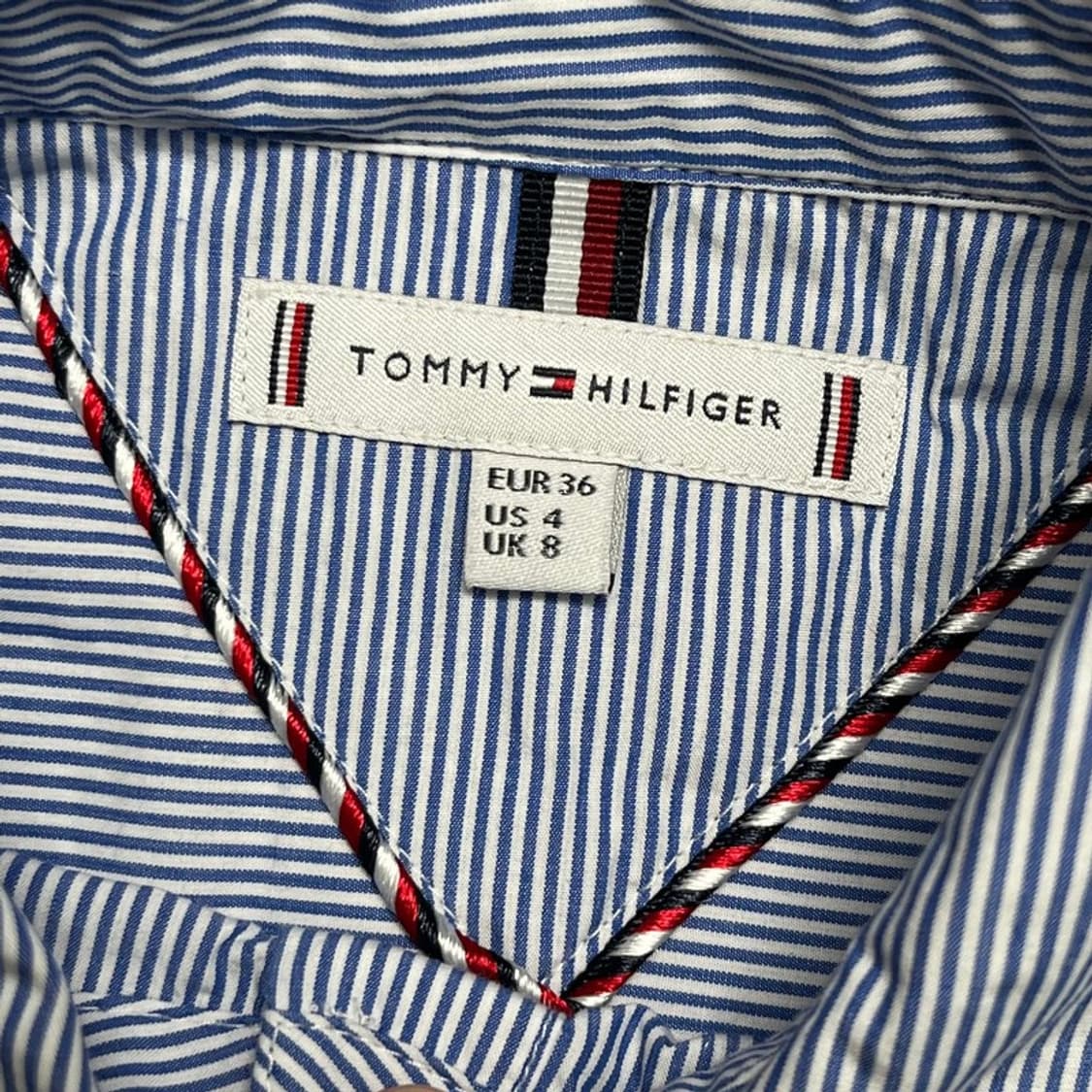 TOMMY HILFIGER 스트라이프 셔츠 여성용 UK8 상품이미지3