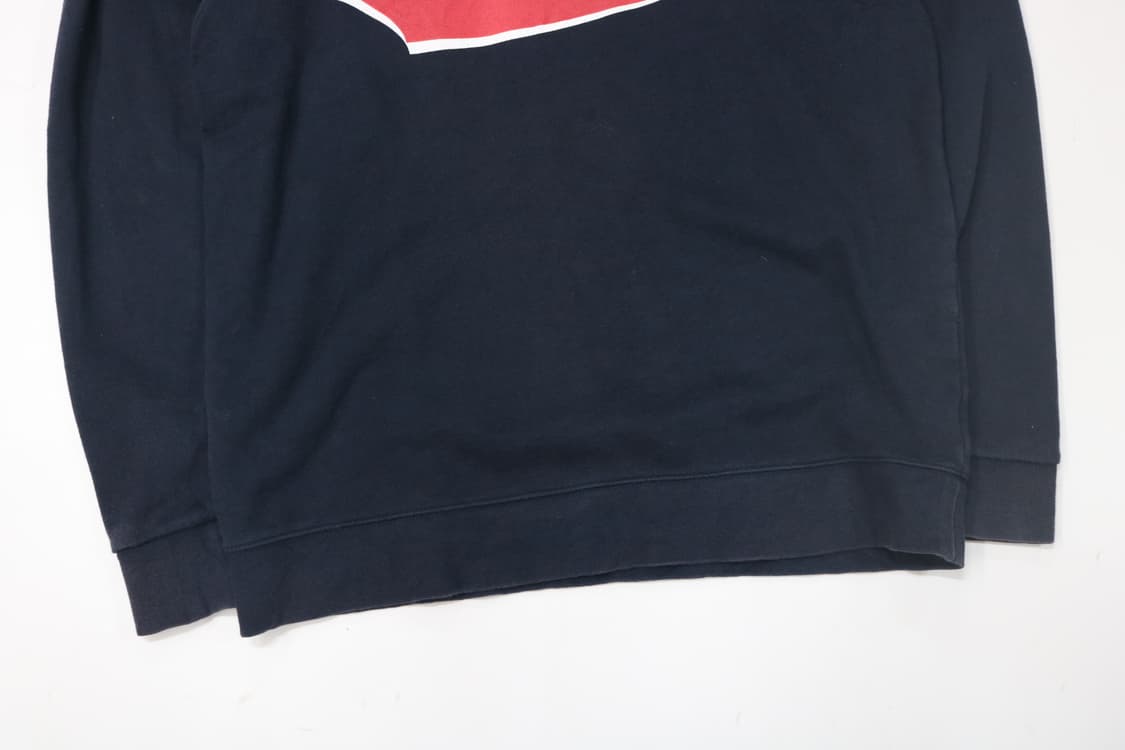 백넘버 빈티지 리퍼비시 레터링 네이비 맨투맨 (M) 상품이미지4