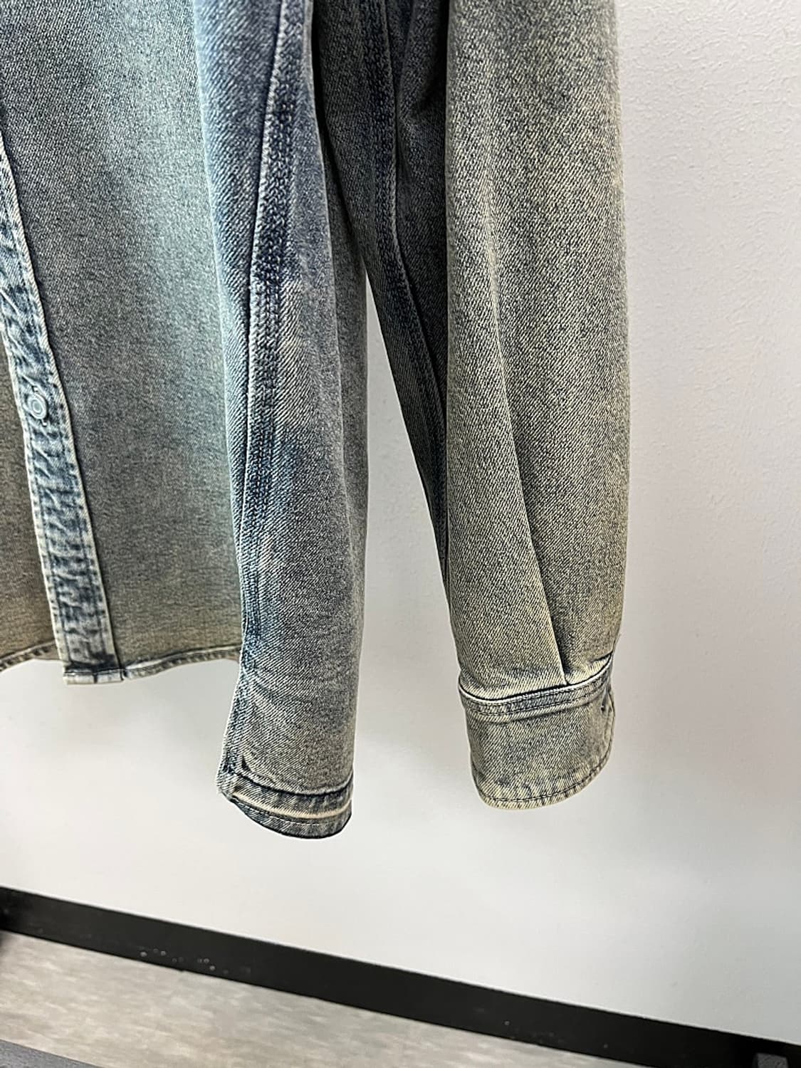 95-100) 타임 워시드 데님셔켓  상품이미지4