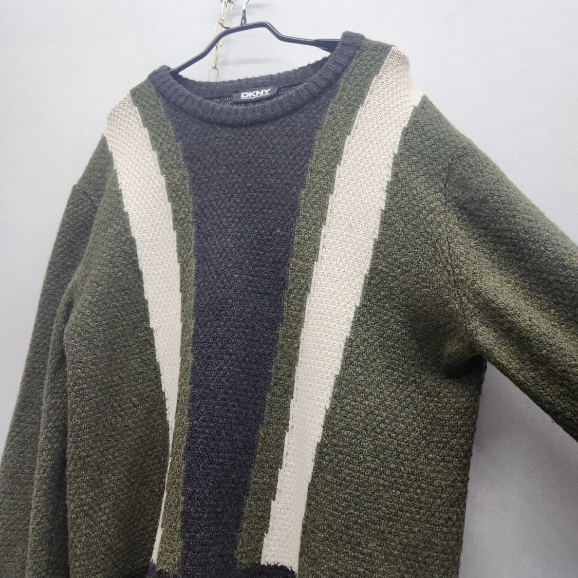 DKNY 멀티컬러 빈티지 니트 L(XL) 상품이미지2