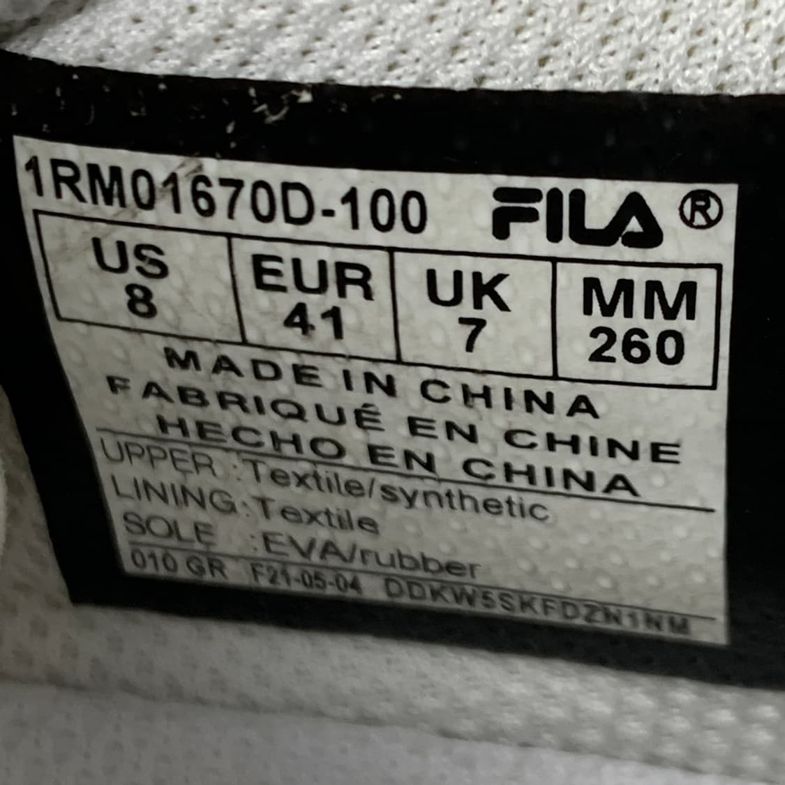 [260/정품] FILA 휠라 뉴런3 남성 운동화 신발 상품이미지8