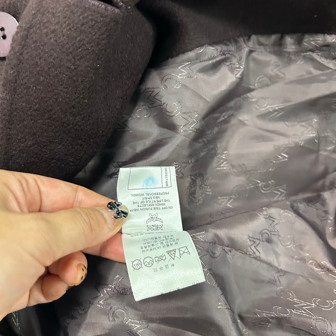 MCM 버건디 앙고라 코트[929] 상품이미지9