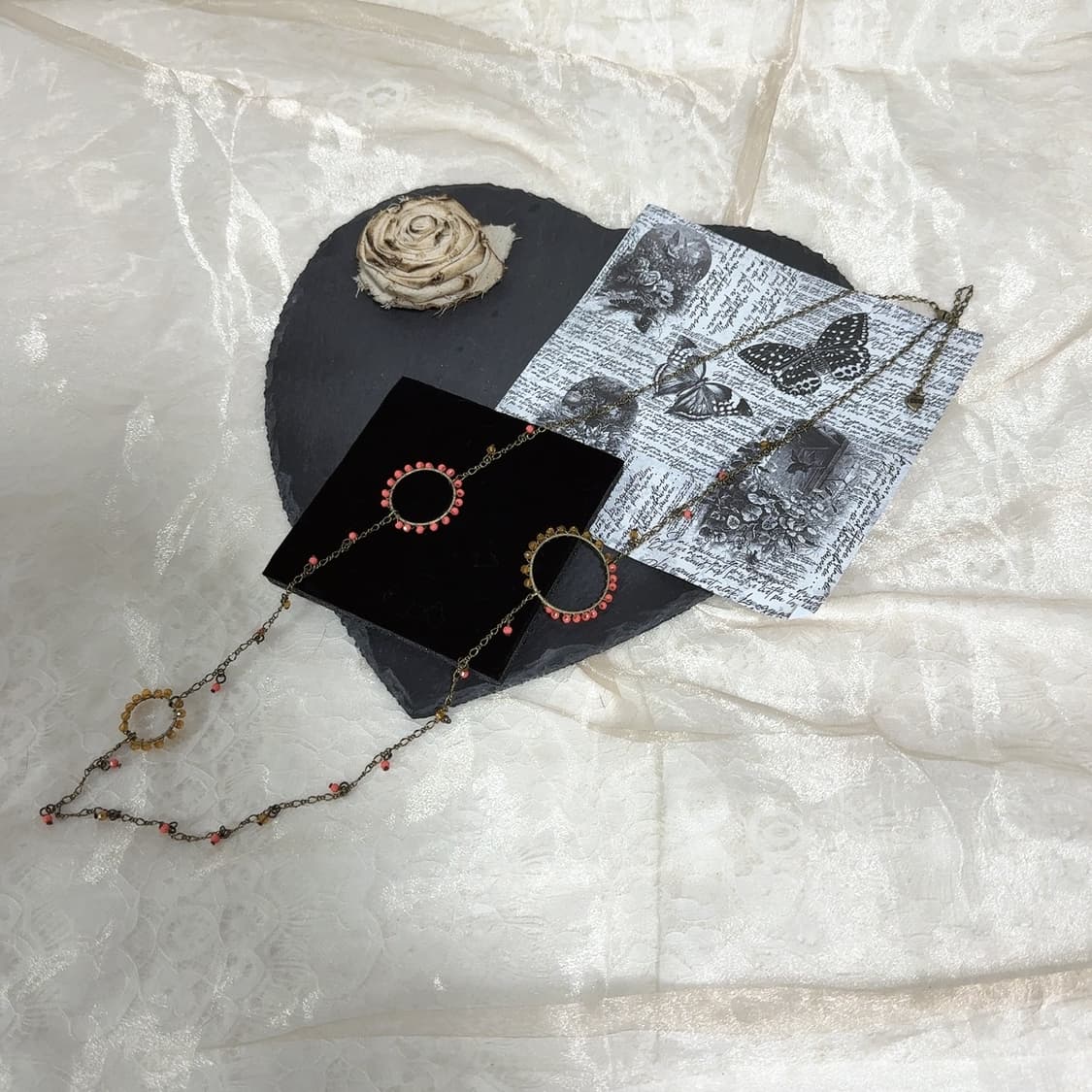 빈티지 ikco 황동 오리엔탈 목걸이 상품이미지2