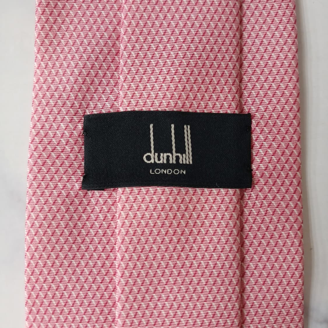 DUNHILL 던힐 실크 핑크 패턴 넥타이 8.2cm A+등급 E1205 상품이미지9