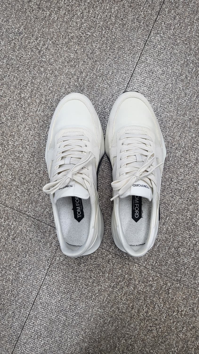 톰포드 자가 스니커즈 아이보리 8.5 상품이미지2
