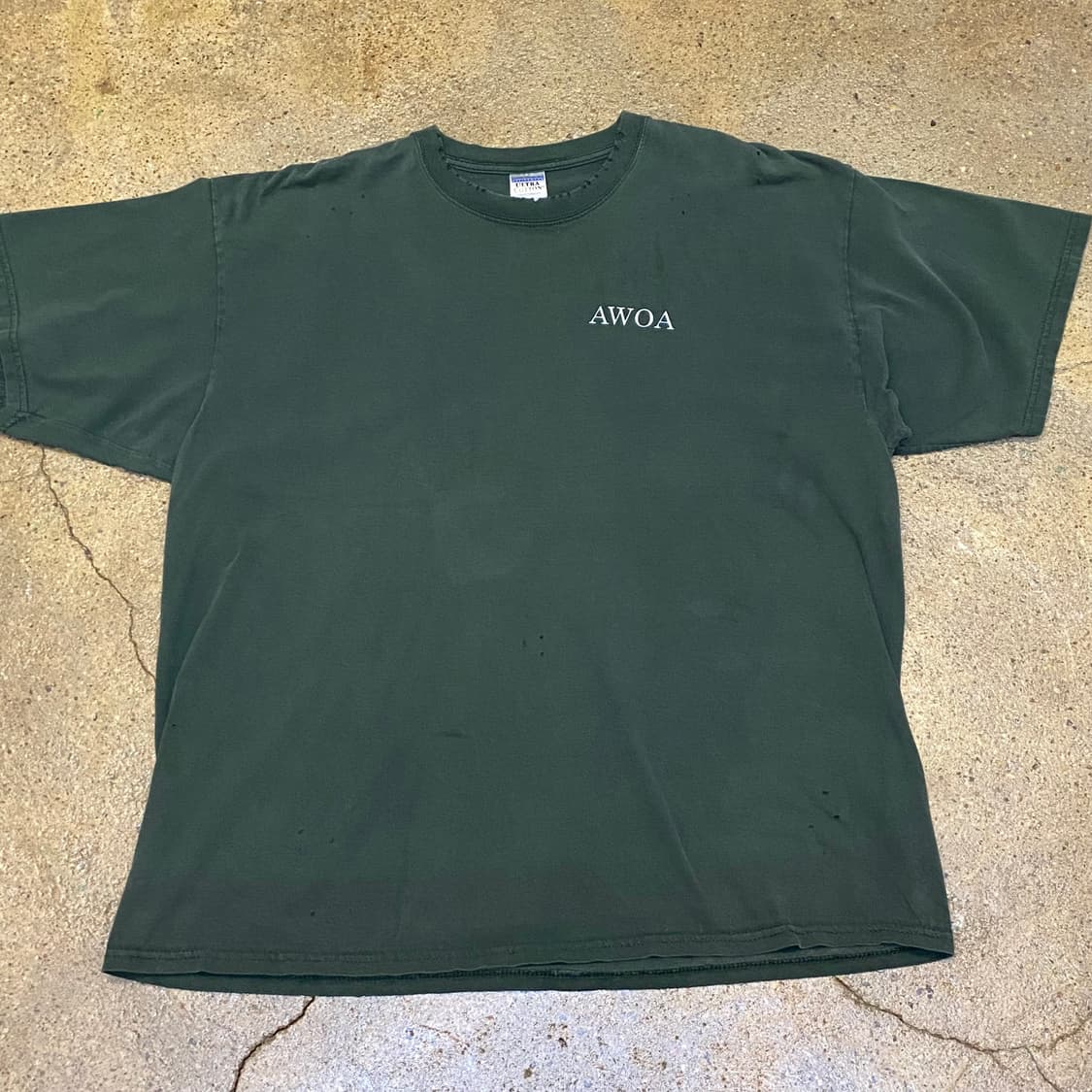 미국 빈티지 길단 AWOA 프린팅 반팔티 빅사이즈 상품이미지2
