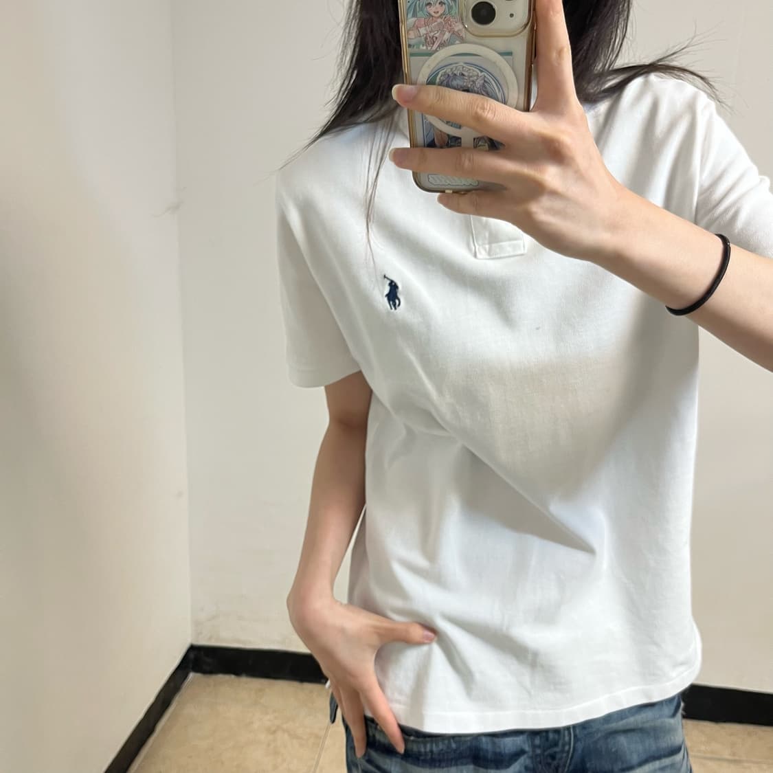 Polo Ralph Lauren White Collar T-Shirt 상품이미지3