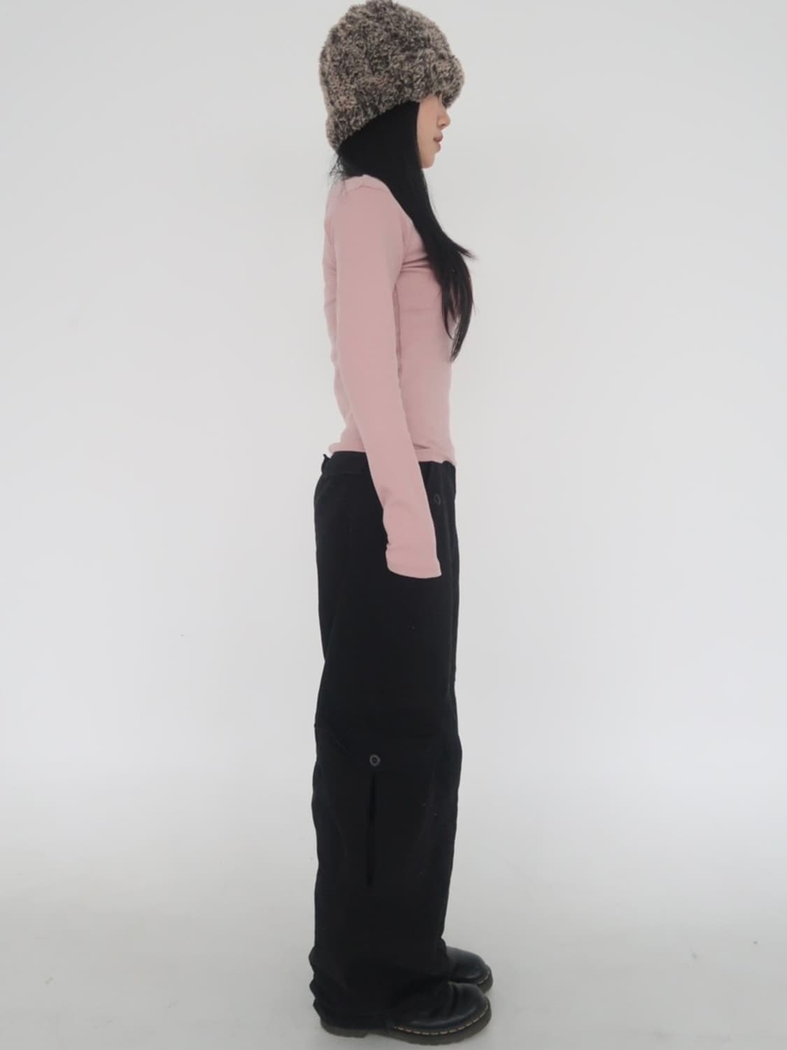 아워캐비넷 카고 팬츠 black washing cargo pants 상품이미지2