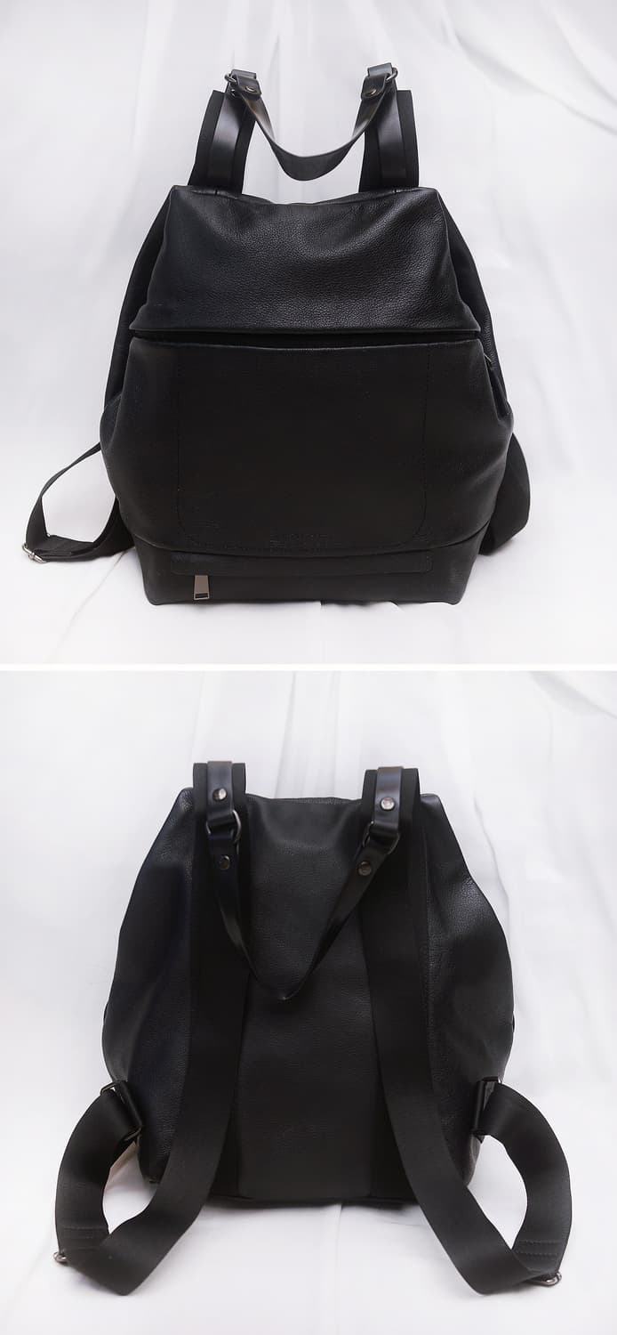 만다리나덕 사가도스 (SAC A DOS) 소프트 그레인 레더 백팩 상품이미지3