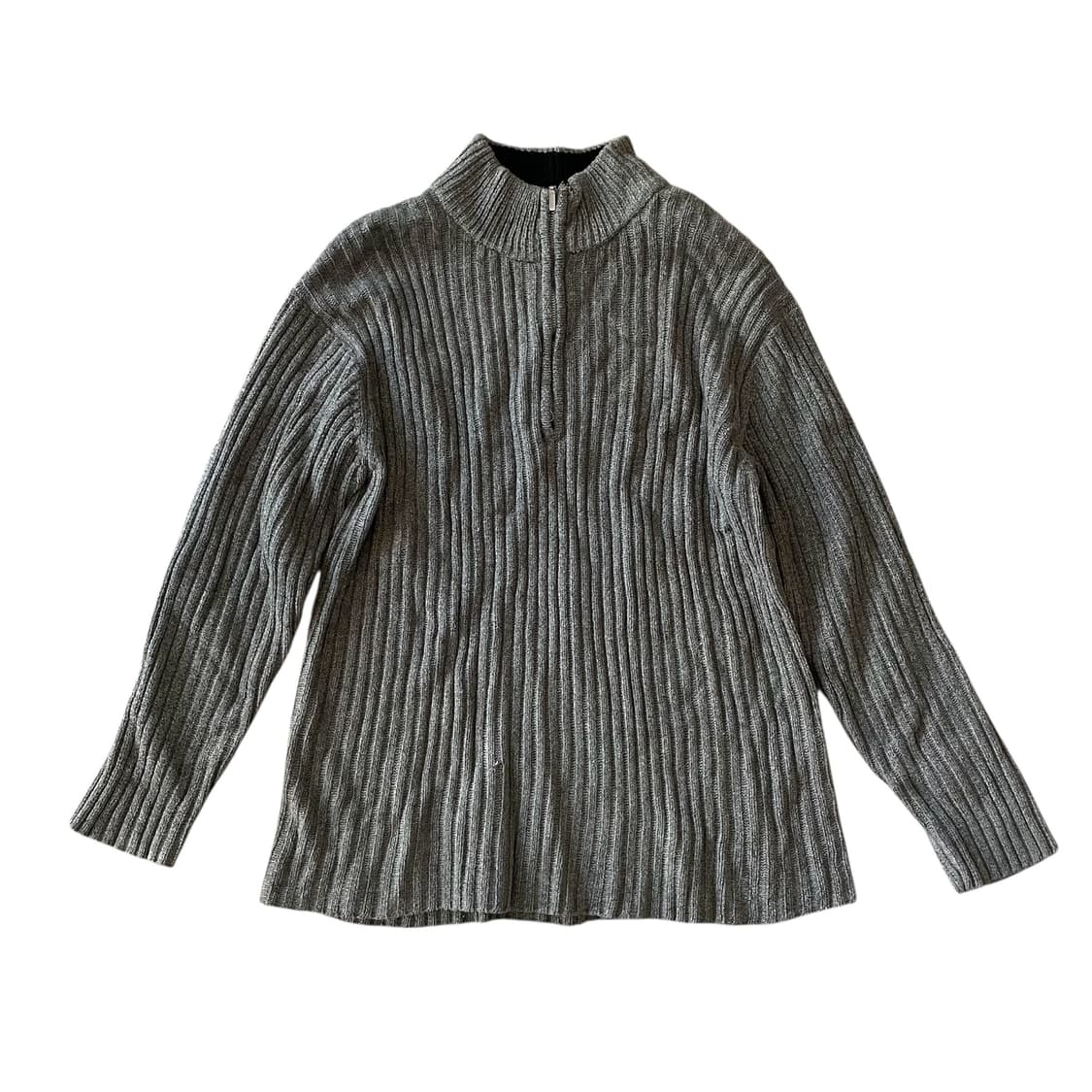 Half Zip-up Long Sleeve Knit 빈티지니트00유니섹스 상품이미지7