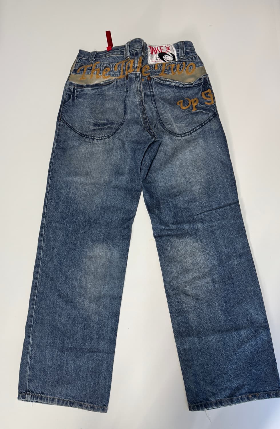 테이크원 빈티지 자수 펑키 데님팬츠 31.4 상품이미지2