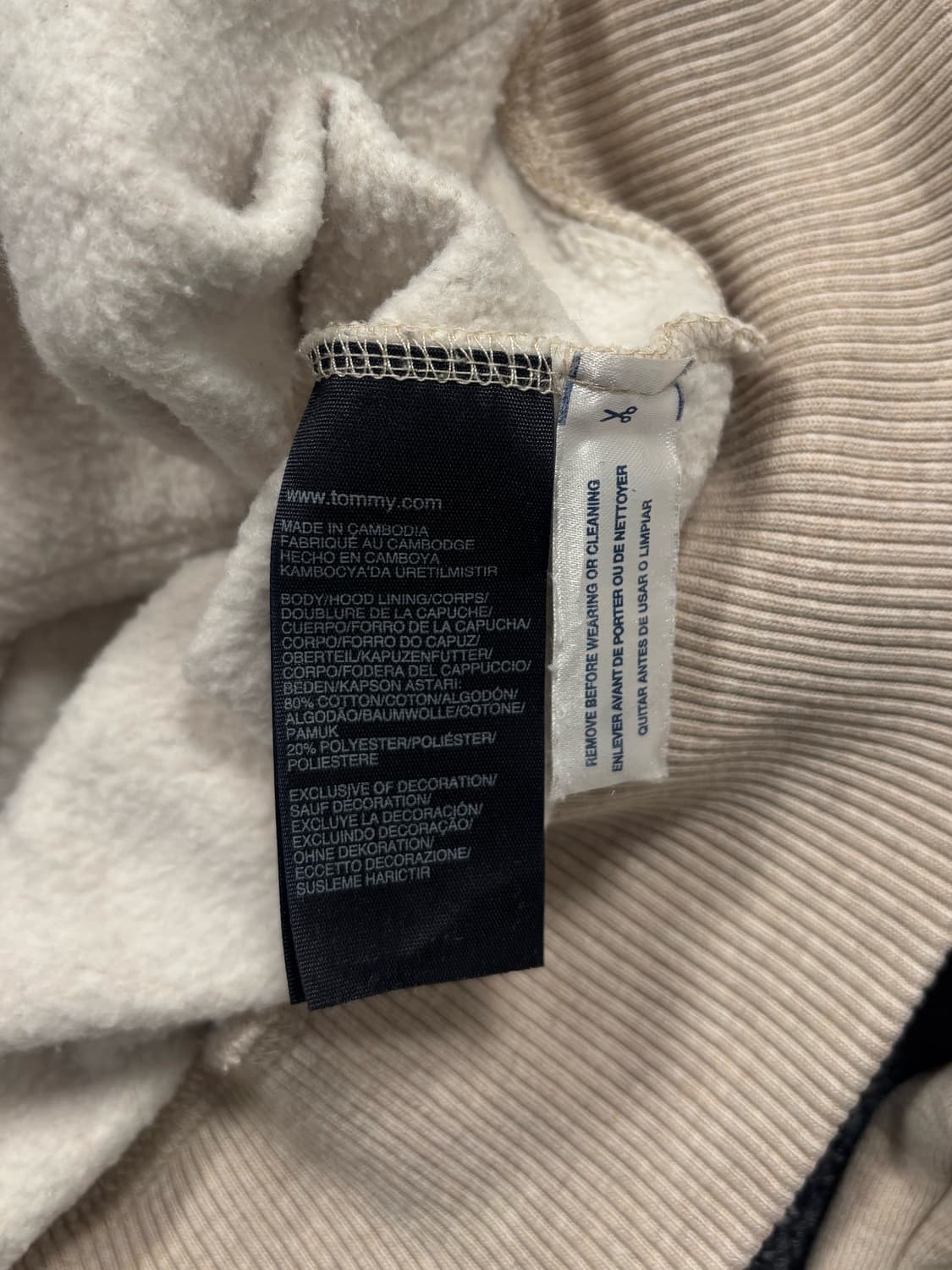 타미힐피거 핑크 로고 후드집업 상품이미지6