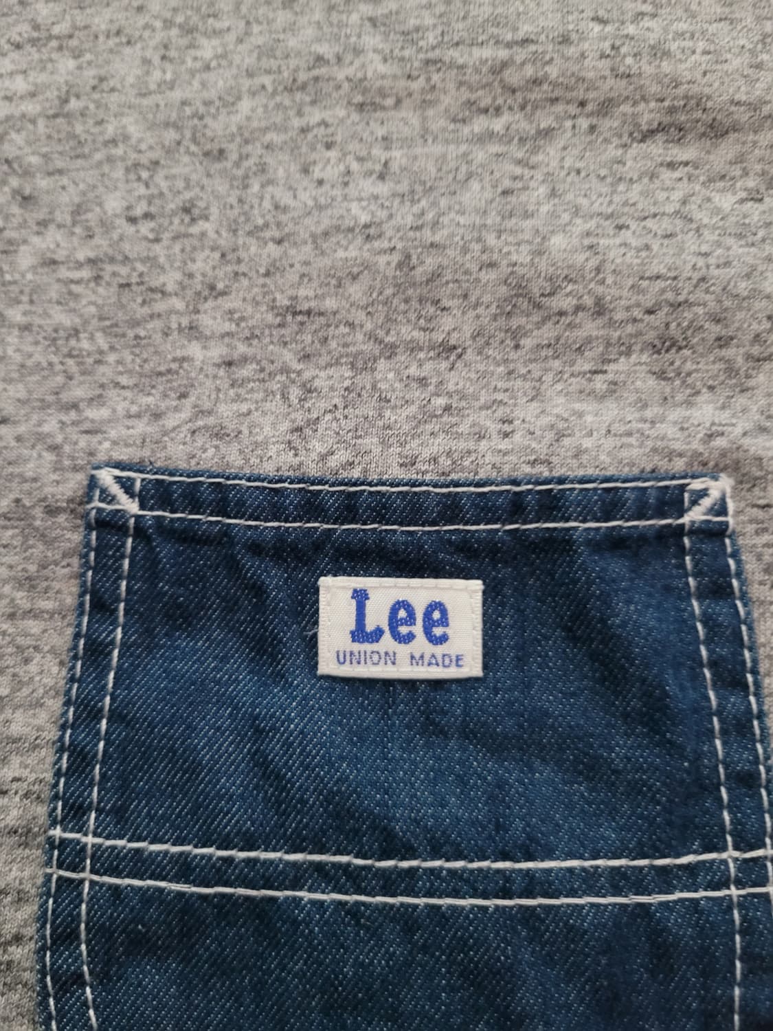 리Lee 유니온메이드 샌포라이즈드 원포켓 그레이 반팔티 L 100사이즈 상품이미지5