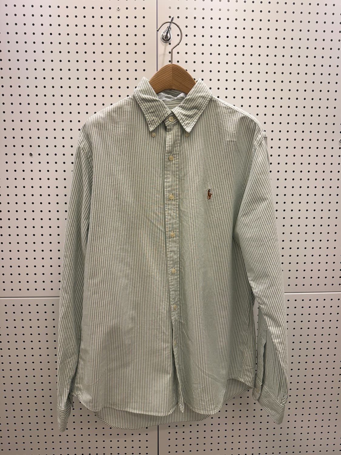 폴로 랄프로렌 스트라이프 셔츠 그린 U837 상품이미지2