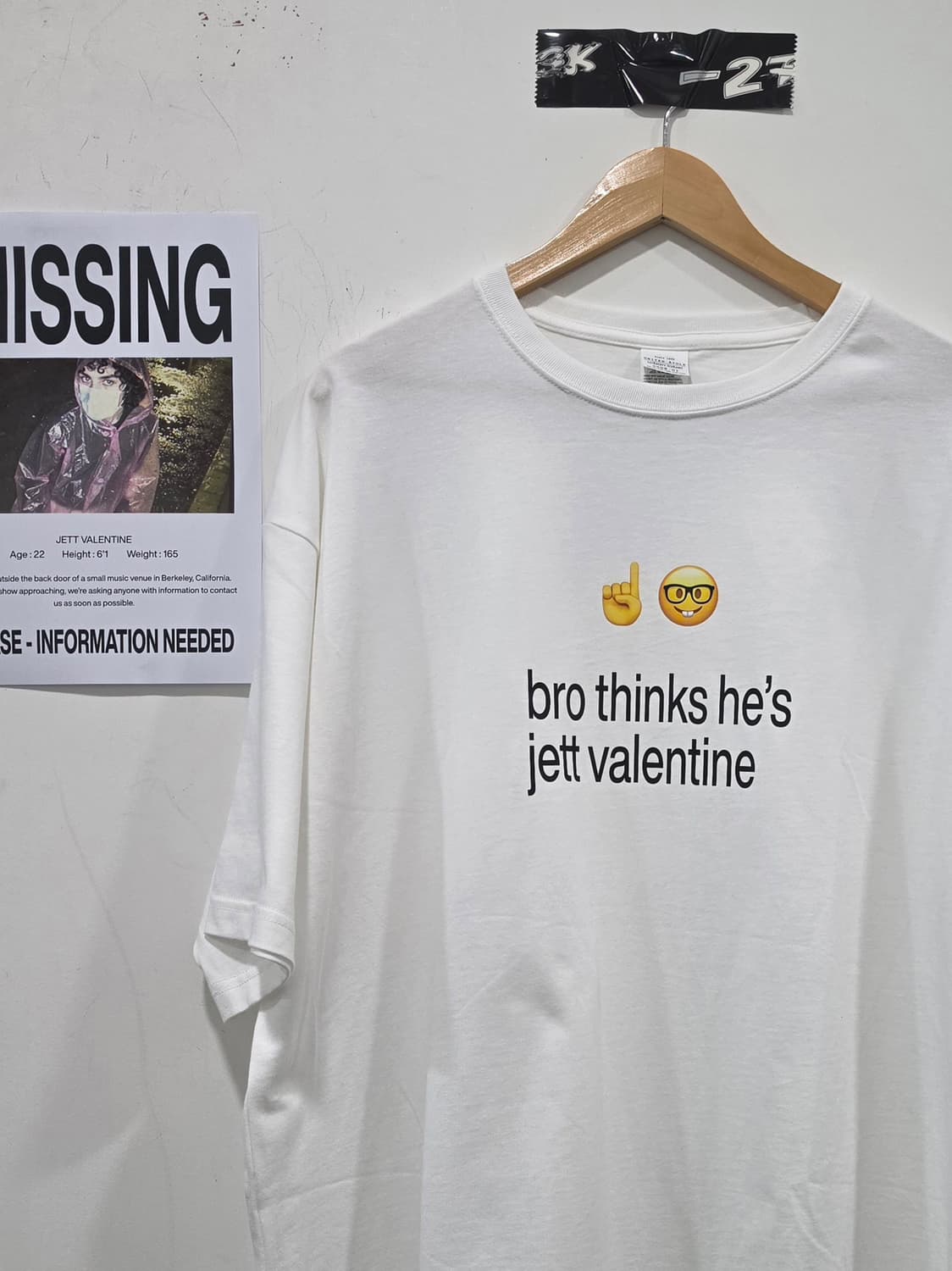 JETT VALENTINE 너드 이모지밈 반팔 XL 상품이미지2