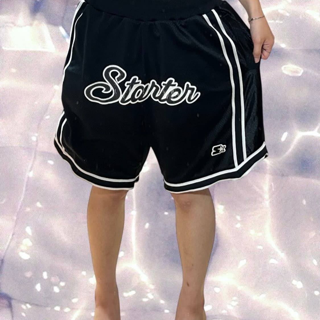 스타터 버뮤다 반바지 쇼츠 져지 트랙팬츠 블랙 XL 상품이미지1