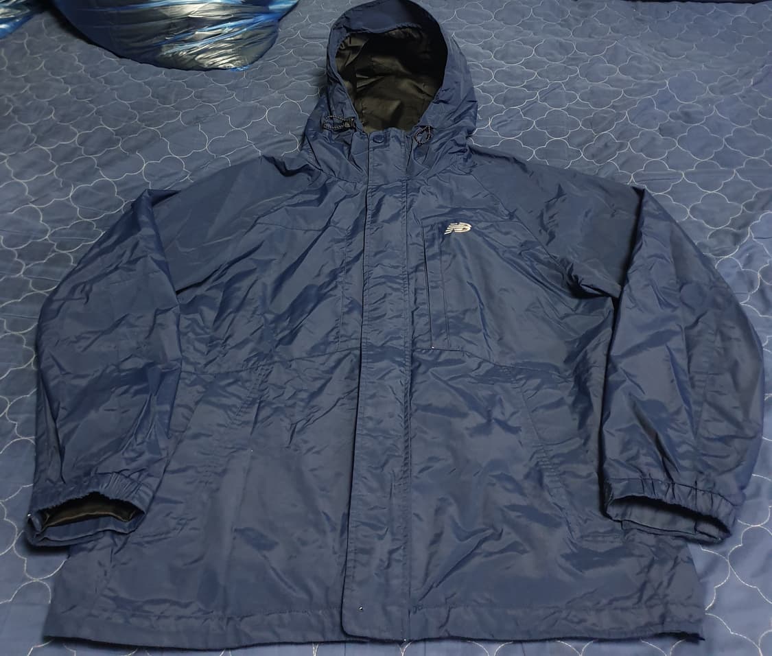 (빈티지) 뉴발란스 클래식 로고 바람막이 네이비 (105) 상품이미지1
