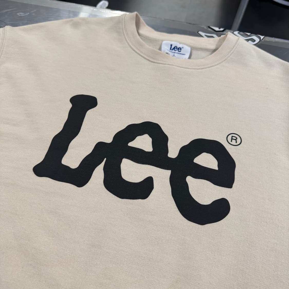 Lee 리 빅 로고 레터링 베이직 맨투맨 L 상품이미지3