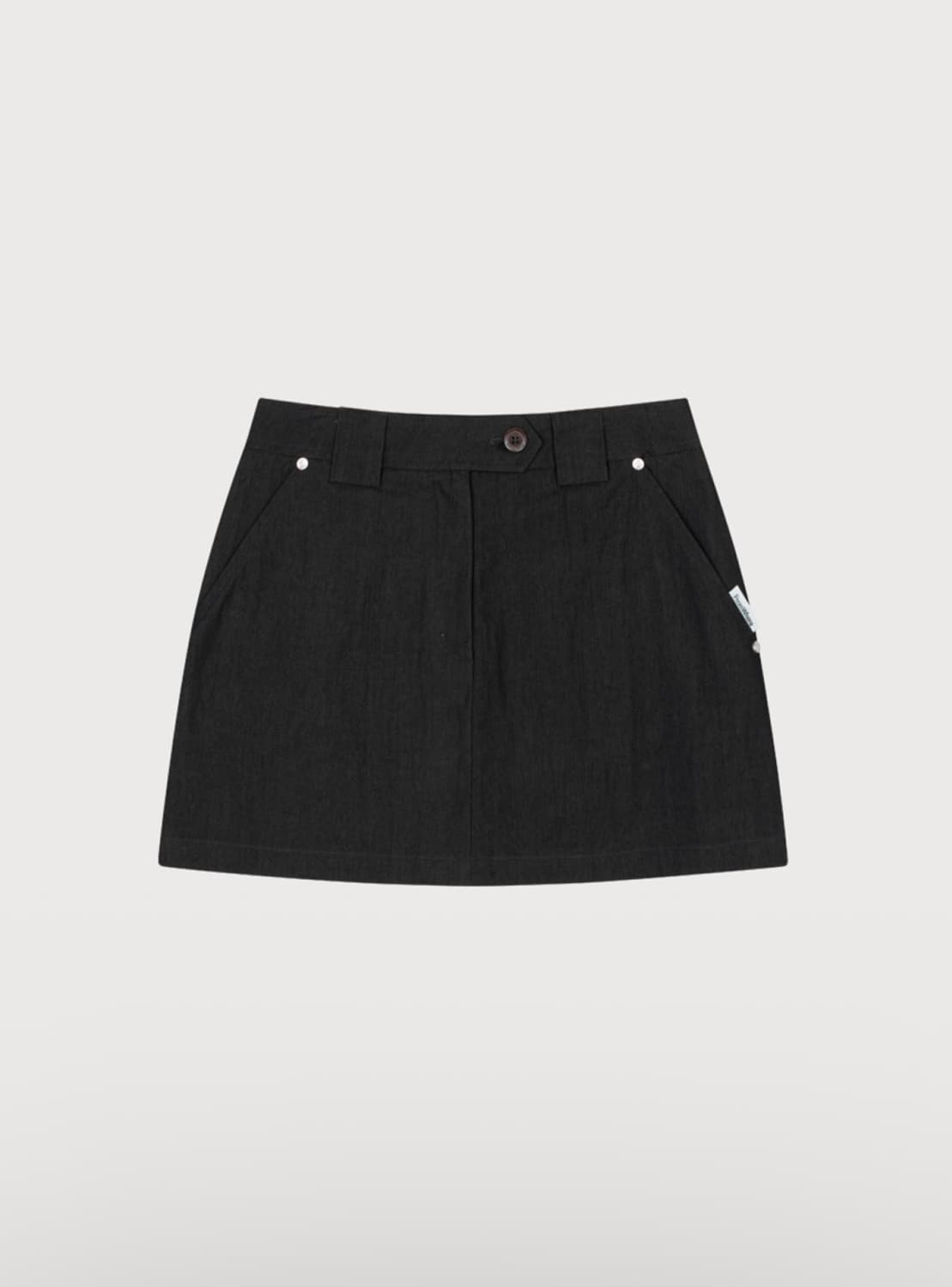 프롬웨어 프롬웨얼 블랙 벨트 미니 스커트 M 상품이미지3