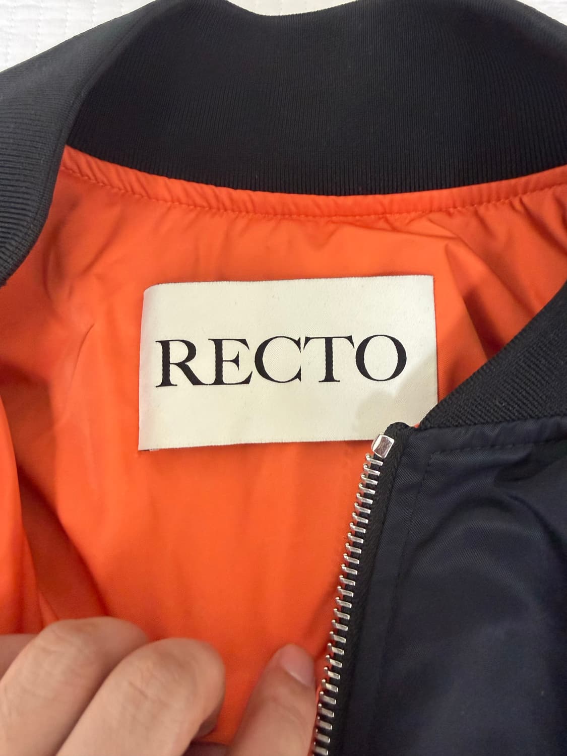 (24FW)렉토 ma-1 나일론 다운 항공 점퍼 상품이미지4