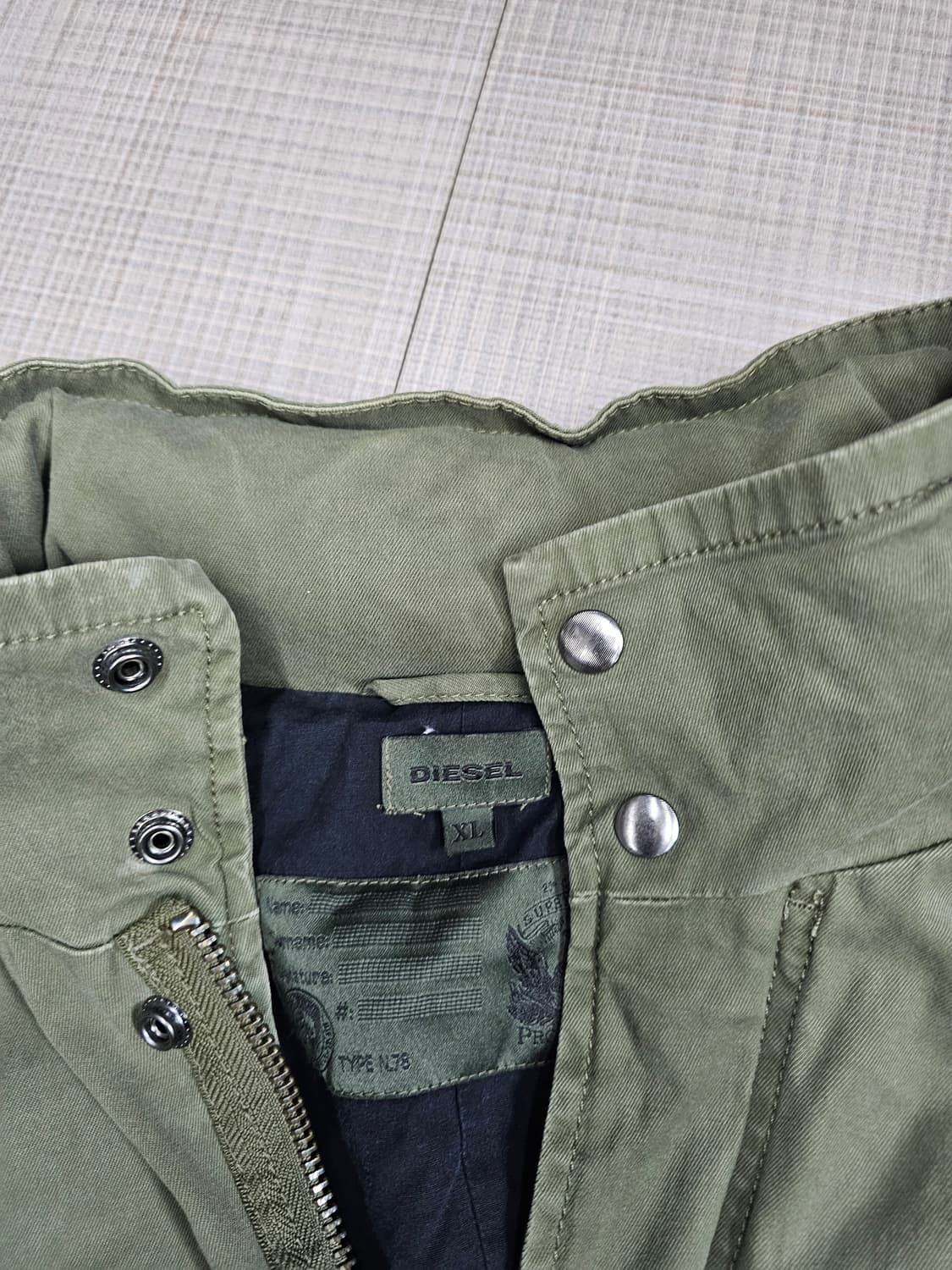 디젤 카키 야상 자켓 정품 상품이미지5