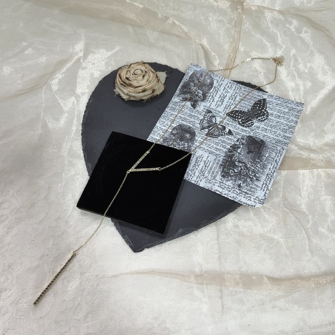 빈티지 V-I 넥타이 오리엔탈 목걸이 상품이미지2