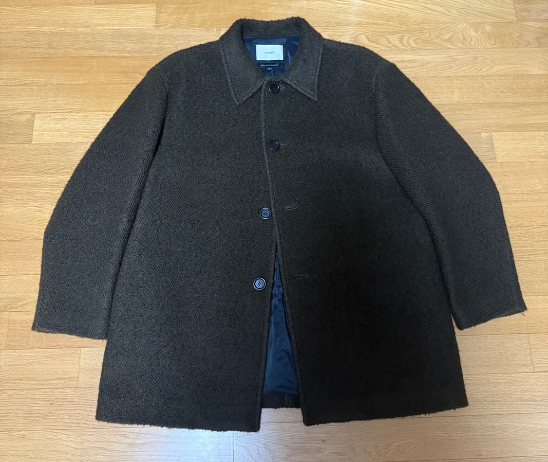 아모멘토 23fw 하프코트 브라운 상품이미지1