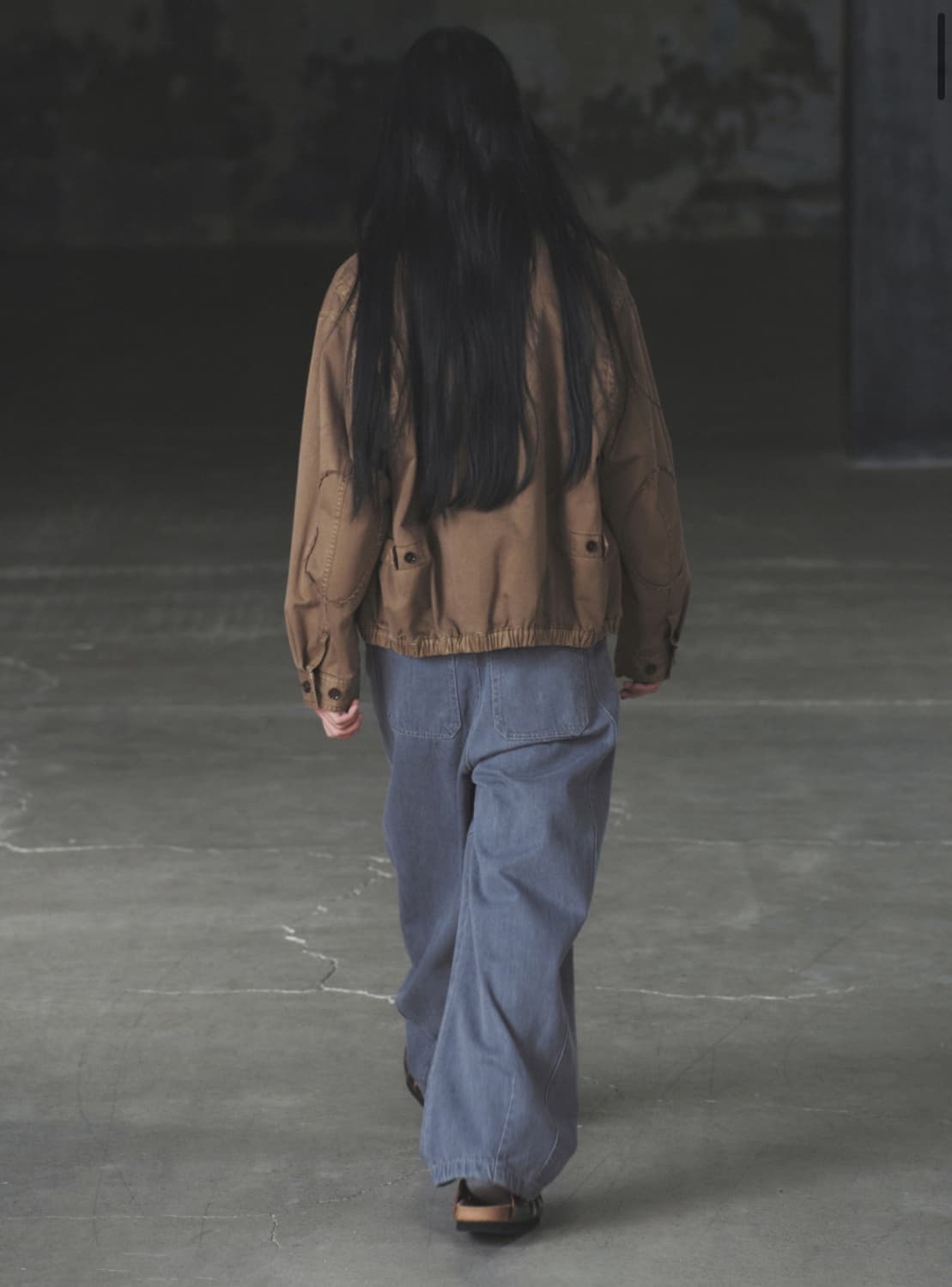 인사일런스 워시드 스윙탑 자켓 WASHED BROWN L사이즈 상품이미지6