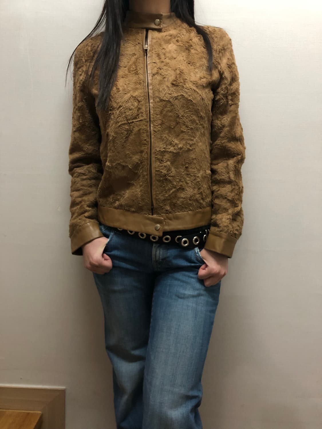 빈티지 브라운 양가죽 자켓 상품이미지3