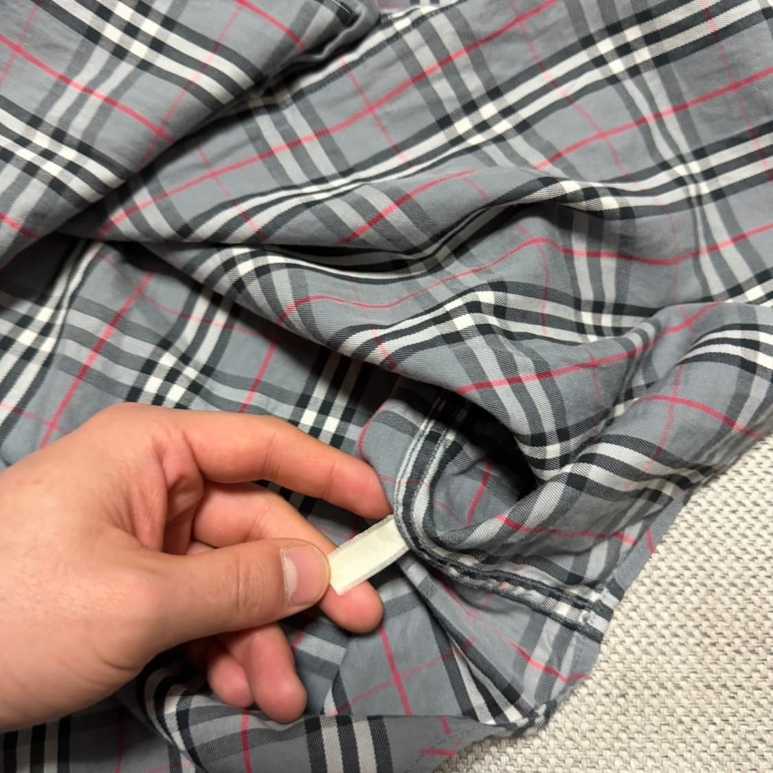 버버리 빈티지 체크 셔츠 상품이미지5